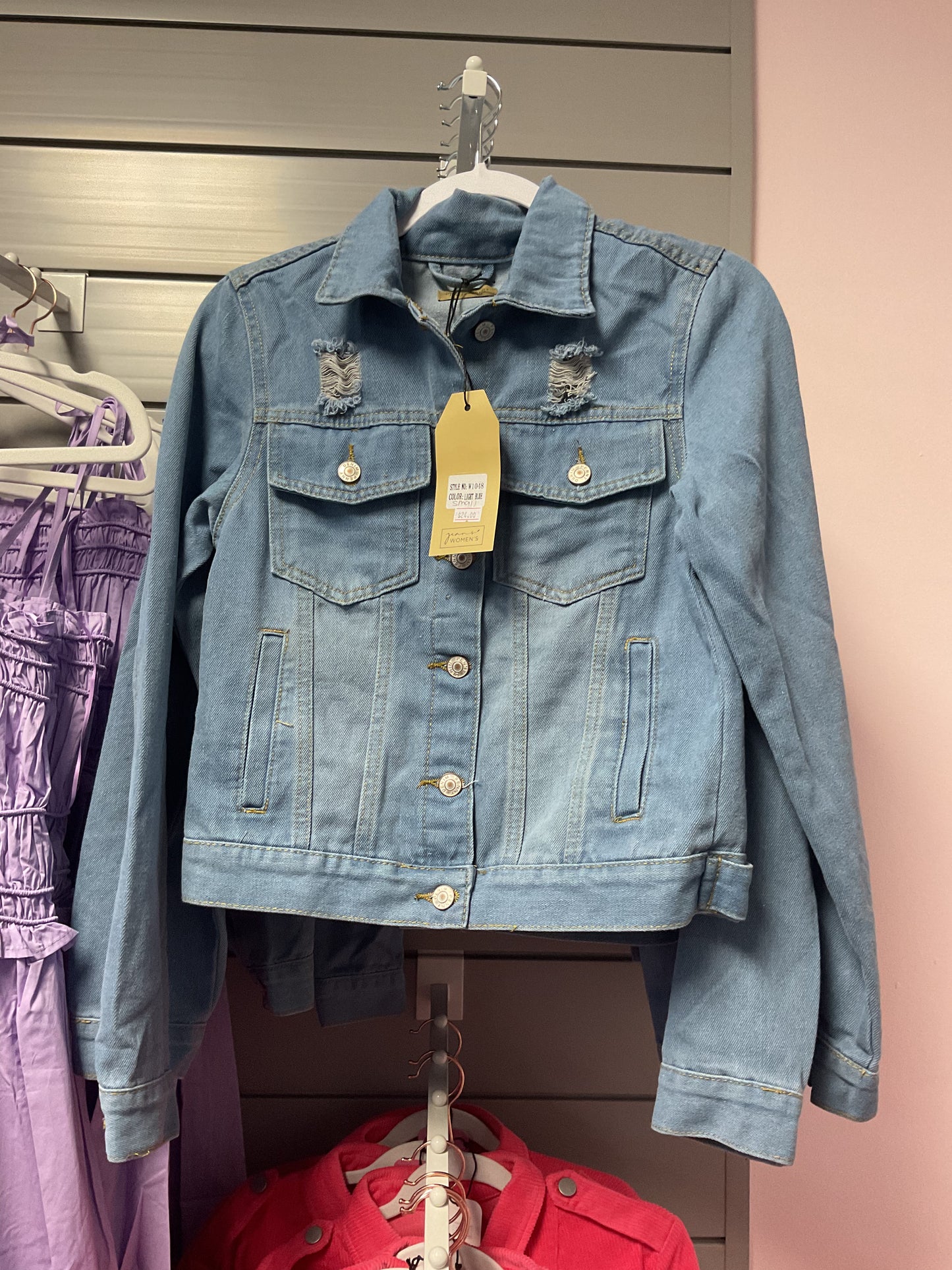 Light wash jean jacket