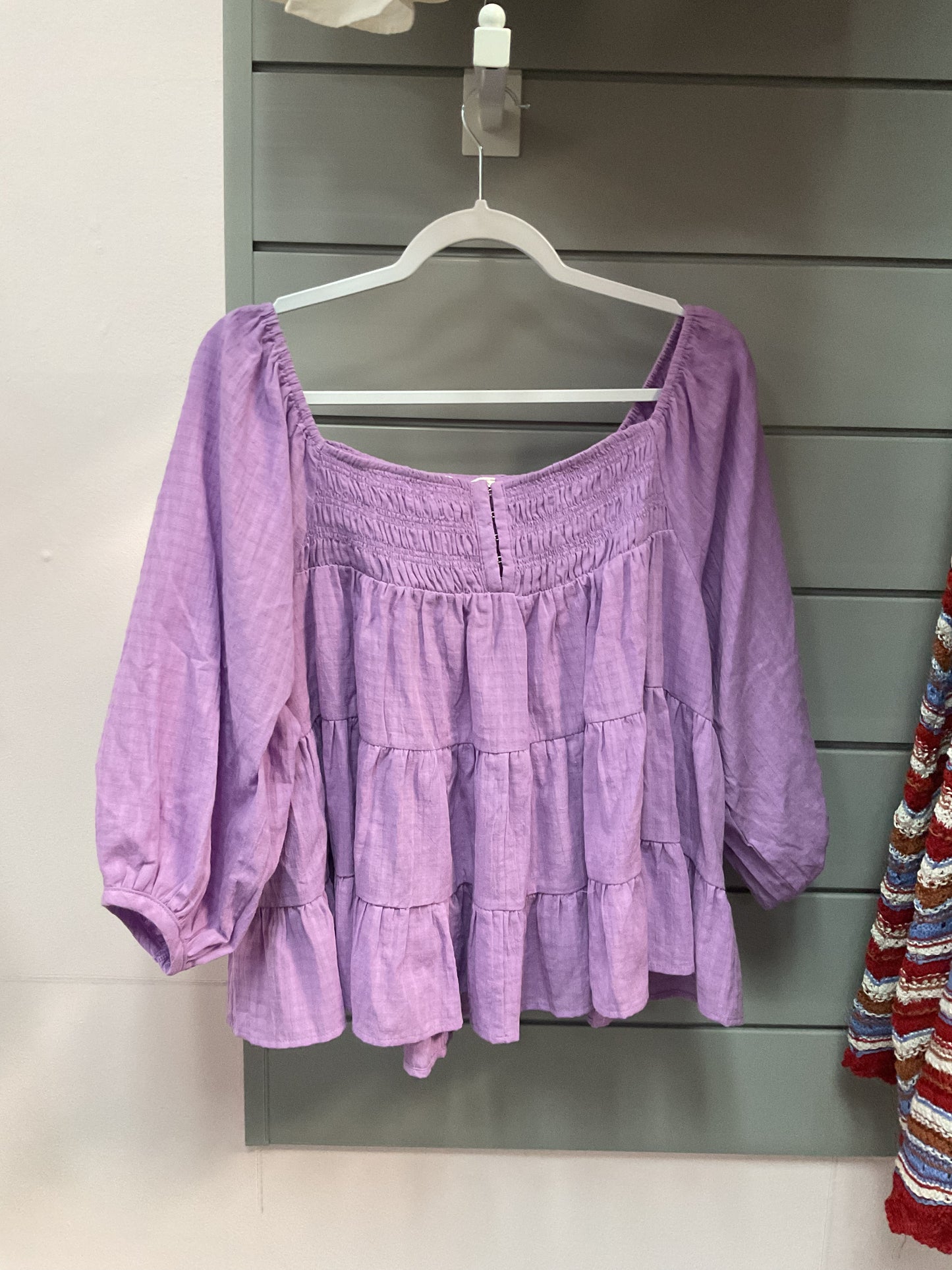 Lavender Ruffle shirt