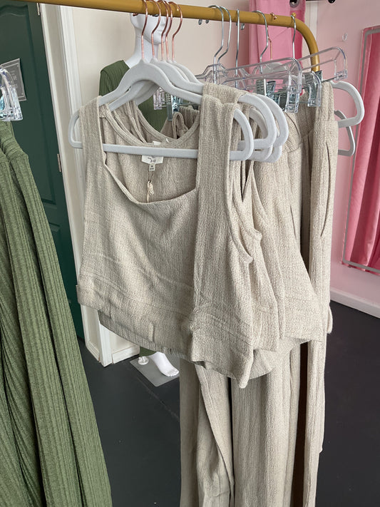 Linen crop top